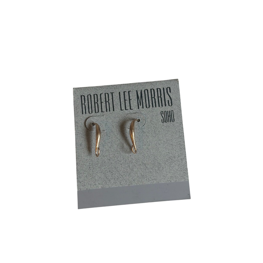 Robert Lee Morris Soho Goldtone Sculptural Drop Earrings RS02076-E01 NEW